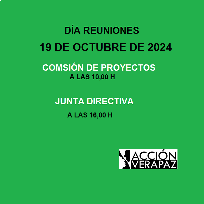 Reuniones en octubre