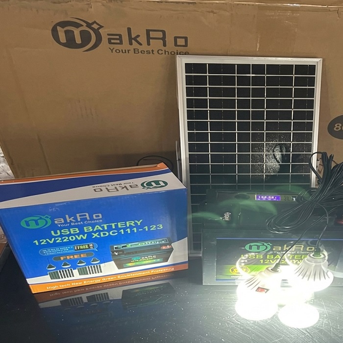 Distribución de lámparas solares